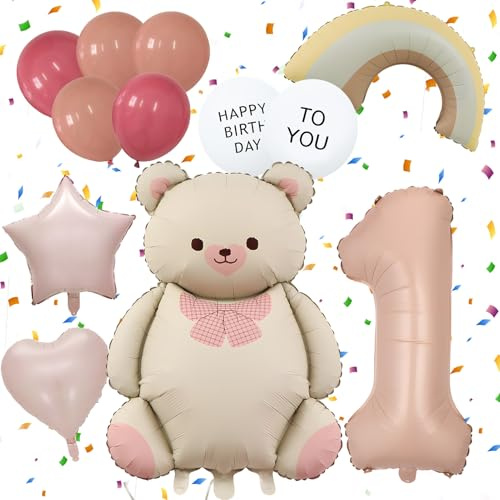 Palloncini Decorazione Compleanno Orso Palloncino Foil Gonfiabili Pallone per Anniversario