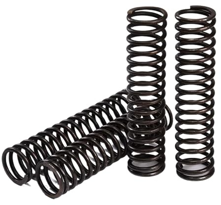 Molla di compressione, 0.5mm diametro filo , 3.5mm diametro esterno, 25mm lunghezza libera acciaio per molle, nera, 10Pcs