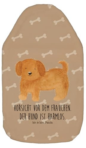 Mr. & Mrs. Panda Wärmflasche Hund Flauschig - Geschenk, Bettflasche, Hundemama, Körnerkissen, süß, Hundeliebe, Hundebesitzer, Sprüche, Hunderasse,