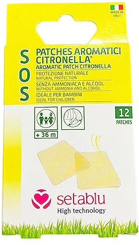 cerotti aromatici alla citronella contro le zanzare anche per bambini patch setablu made in italy stop alle zanzare