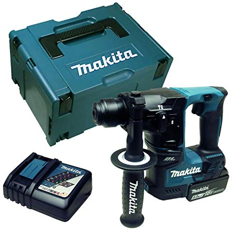 Makita DHR 171 Akku-Bohrhammer 18 V mit Akku 5 Ah + Ladegerät in Makpac Gr. 3