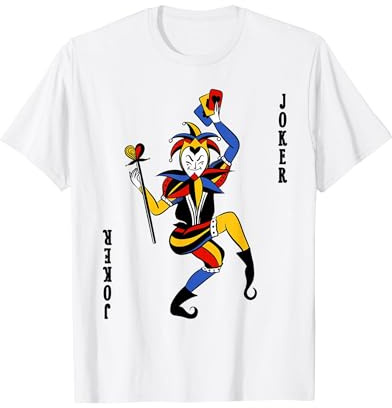 Spielkarte Joker Karte Kostüm Fasching Verkleidung Gruppen T-Shirt