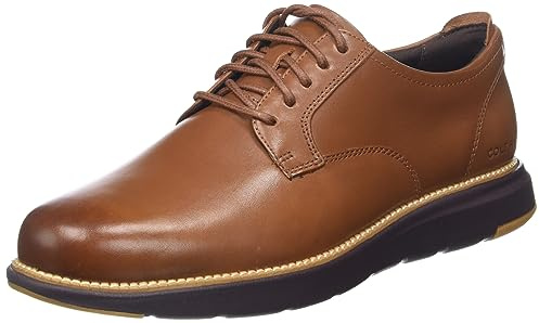 Cole Haan Mens Grand Atlantic Oxford, Chestnut/Ivory, 10-M US