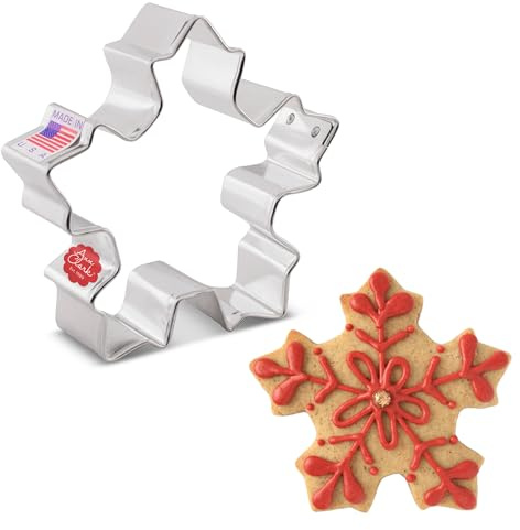 Ann Clark - Stampino per biscotti con fiocco di neve, 8,3 cm, prodotto negli Stati Uniti
