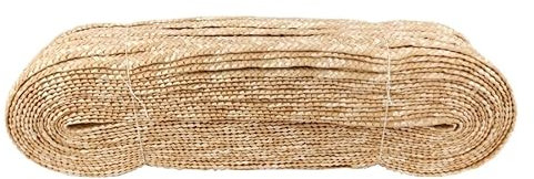50 m paja de trigo tejer ratán hogar bricolaje hecho a mano artesanía decoración y reparación silla mesa herramienta 8-13 mm (ancho 8 mm)