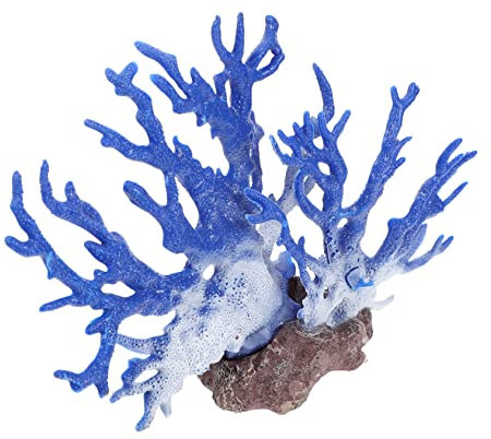 Mipcase Aquarien Dekoration Aus Realistische Wasserpflanze Für Fischbecken Weiße Korallenart Sicher Für Fische Für Süß Und Meerwasser-aquarien