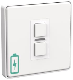 Lightwave Drahtloser Smart Switch (1-Gang) Weißmetall