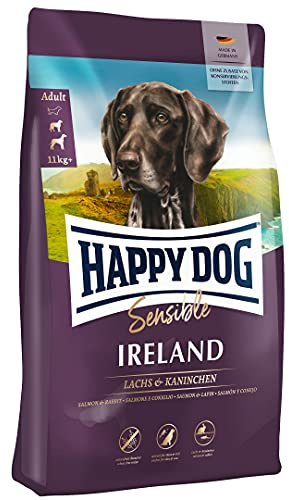 Happy Dog Sensible Ireland M 4 kg - Trockenfutter, Geschmacksrichtung Lachs & Kaninchen