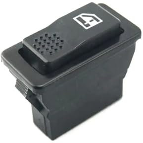 Boton Elevalunas Interruptor para Ventana Eléctrica Coche Botón Elevación Eléctrica Universal para 12V para 24V 5 Pines Interruptor Único Ventana Eléctrica Pulsador Ventanas