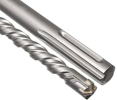 SDS Max Cross Head Hammer Drill Bits - 4 Point X Cross Head Cutter Tungsten Carbide Tip Double Twisted - for Drilling Masonry, Concrete, Brick, Stone, Granite, Tiles (35x400mm)