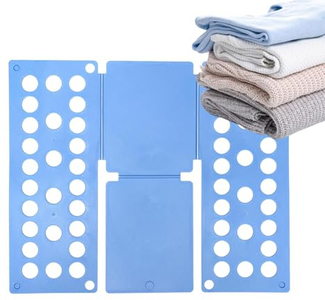 Yaztauho Wäschefaltbrett, Faltbrett für Wäsche, Wäsche-Faltbrett Falthilfe, Faltbrett Kleiderfalthilfe, Faltbrett für Kleidung, Faltbrett für Kleidung T Shirt,klappbar, Hellblau
