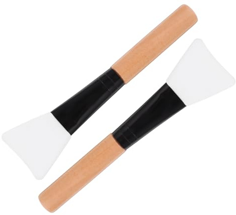 FRCOLOR 2pezzi Pennello Per Maschera Viso Applicatore Strumento Cura Maschera Fango Facciale Portatile Uso Donne Viaggio Bellezza
