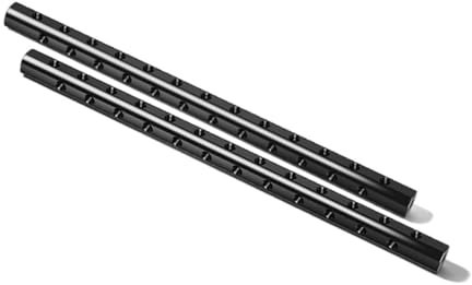 CS PRIORITY 2PCS 15mm Aluminum Alloy Rods Pipe 10cm-50cm Long with 1/4 Holes for DSLR Camera 15mm Pipe Clamp Camera Accessories (50cm)