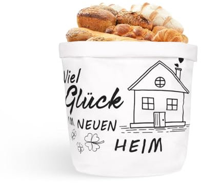 Brotkorb Stoff für Einzugsgeschenke Wohnung, Geschenk Zum Einzug, Einweihungsgeschenk Haus,Geschenke Zur Hauseinweihung,Neues Zuhause Geschenk, Brotkörbchen für Brot Und Salz