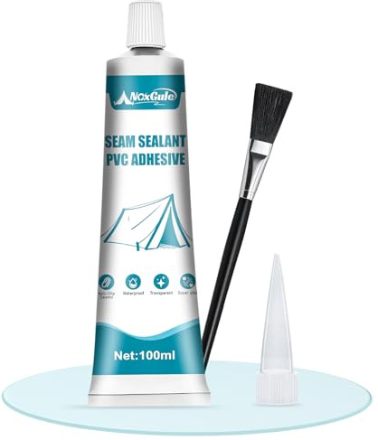 NoxGule Nahtdichter für Zelte, Neoprenkleber, Planenkleber, Seam Grip, für Zelt, Lkw Planen, PVC Kleber, Zelt Reparaturset, Wasserfest, Schnelle Klebezeit, 100ml
