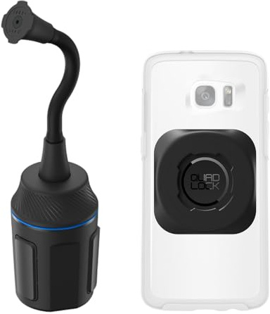 Quad Lock Cup Holder Phone Mount Kit with Universal MAG Adapter for Smartphones