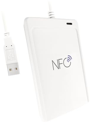 SCROY ACR1552U-M1 USB NFC Tag & Smart Card Reader Writer | Lector de tarjetas de proximidad RFID sin contacto para dispositivos MIFARE, FeliCa, ISO 14443 A/B, ISO18092