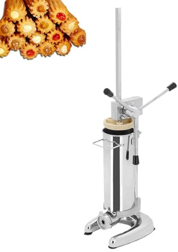 Churros Machine, Stainless Steel 2L/3L Dessert Maker with 5 Molds, Donut and Jam Filling Kit for Restaurants, Hotels, Cafeterias, and Bakeries