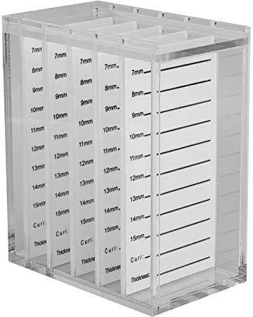 ZUUOZBYY Caja de Almacenamiento de pestañas acrílicas de 5 Capas, Estuche Transparente para implante de pestañas Individuales, contenedor de exhibición de Maquillaje