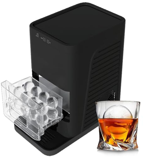 Ice Sphere Maker, macchina per il ghiaccio da banco con funzione autopulente, produce 84 sfere di ghiaccio trasparenti al giorno, per uso domestico o bar
