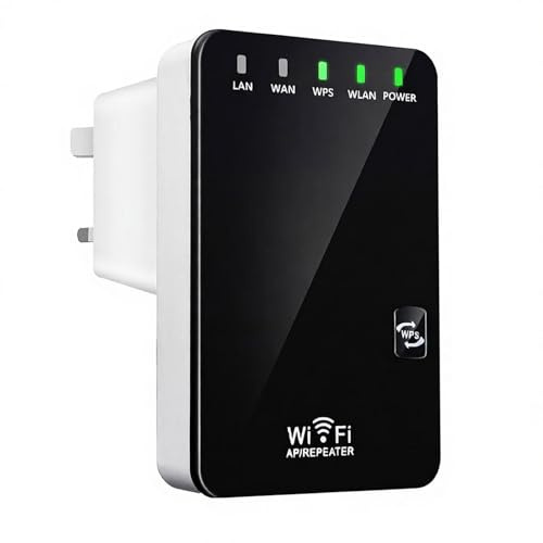 WiFi Extender 2.4GHz,300Mbps WiFi Repeater with 2 Ethernet Port,Quick Setup | Long Range Amplifier Wireless-N Mini Router with 3 Working Mode,Wireless Internet Repeater For Home,Office,Garage