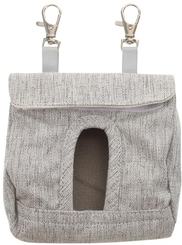 BESPORTBLE Paquet Suspendu Fenêtre Nourriture de Cobayes pour Mangeoire Pratique en Tissu Lavable Couleur Café pour Cage d'animaux Petits et Lapins