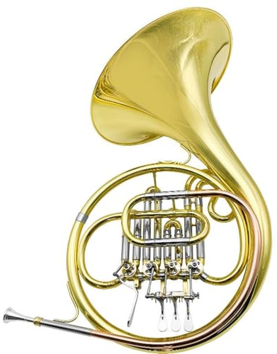 Professionelles Waldhorn Französisches Horn Flach BB Vier Tasten Einreihig Professionelles Musikinstrument