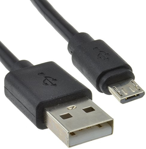 kenable USB 2,0 A Zum Mikro B Daten und Ladekabel 24AWG Kabel 0,6 m 60 cm Anschlusskabel Schwarz [0.6 Meter/0,6m]