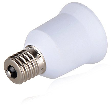 Yi Lighting E17 to E26 Light Bulb Base Adapter - Converts Intermediate to Standard Socket (Pack of 1)