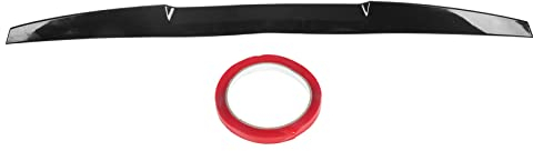 Akozon Alerón Trasero del Maletero, Borde de Goma del Alerón del Maletero del Alerón Trasero Aerodinámico Universal Negro Accesorio de Modificación de Coche