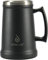 Ideus Insulated Beer Stein, 710/1000ml Stainless Steel Double Walled Beer Mug Giant Bar Drinkware Metal Beer Cup with Big Grip Handle for Party bar and Gathering (Black 1000ml)