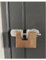 F.T. 933 + ANTISCASSO - KIT di Sicurezza per Porte e Portelloni Furgoni Autocarri - Lucchetto in ottone + Occhioli (80 mm.)