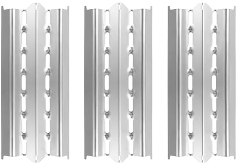 GriHero 3 Stainless Steel Burner Cover Aroma Rails for Broil King Signet, Sovereign and Monarch Heating Plate, Heat Tents, Flame Distributor, Flame Plates, Grill Replacement Parts for Broil King 18429