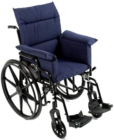 Rollstuhlkissen dekubitus sitzkissen Antidekubitus Rollstuhlkissen dekubitus kissen gesäß rollstuhl zubehör mit Rücken und SeitenteilSteißbeinentlastung ür Rollstühle orthopädisches Kissen BLUE