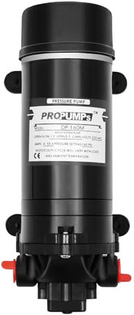 banborba Pompa autoadescante, pompa ad alta pressione, 120 W, pompa ad acqua autoadescante, a 3 camere, 26 x 10 x 10,5 cm