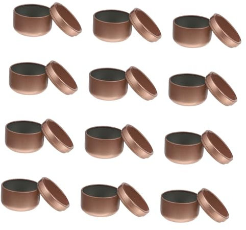 HOMSFOU 12stücke Kerzengläser Kerzenbehälter Aus Hochwertigem Material Luftdichte Aufbewahrungsdosen Mit Deckel Geeignet Für Diy-kerzen Und Kleine Gegenstände