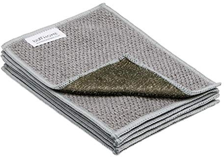 Microfiber Dish Cloths | Scrubs & Cleans: Dishes, Sinks, Counters, Stove Tops | Easy Rinsing | Machine Washable | 6 Pack (Size 4 x 6 inches)
