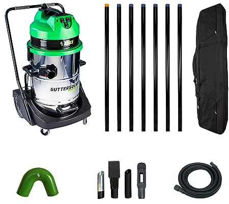 Gutter Sucker Gutter Cleaning Vacuum System Pro Platinum Package - 10.5m/34ft Reach