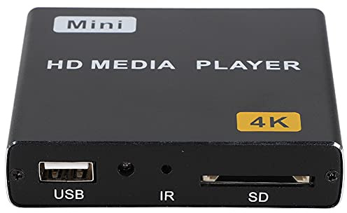 Reproductor Multimedia USB Full HD 4K, Mini Reproductor Multimedia Digital Ultra-HDMI 1080P, Reproductor de Video Clips USB S/SPDIF(EU)