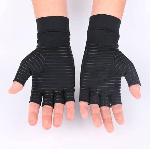 VITTO Anti-Arthritis-Handschuhe (Paar) – bieten Wärme und Kupfer-Kompression, um die Durchblutung zu erhöhen, Schmerzen zu reduzieren und die Heilung zu fördern, 1 Paar (S)