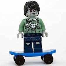 LEGO Zombie Skateboarder Mini figurine (sac)