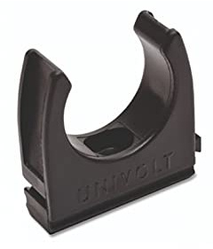 Univolt U-Clip für Rohr, 10 x 20 mm, Schwarz