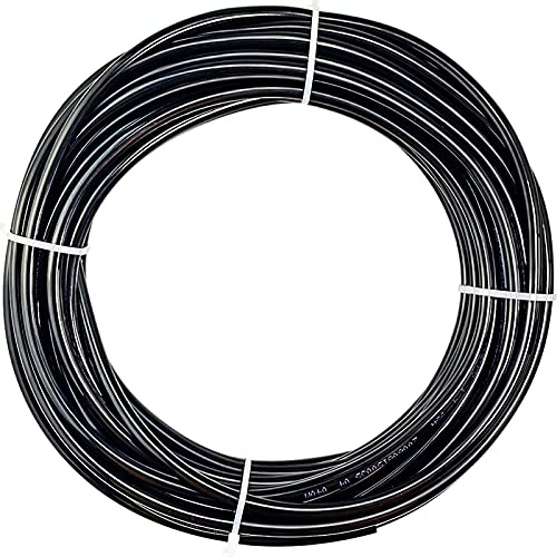 ERGAOBOY Svart 5 m polyuretan PU luftslang rörkit, 16 mm AD x 12 mm ID utan beslag