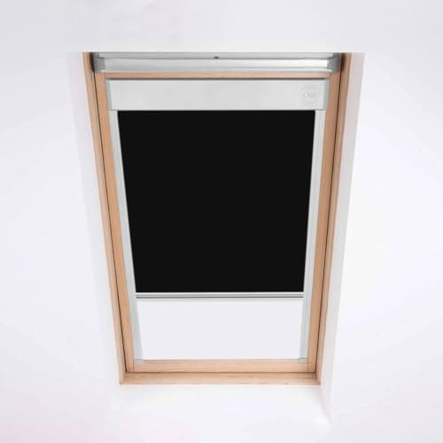 Roof Blinds for Velux Roof Windows, Blackout Blind, Window Code C02 Black | Our energy efficient thermal roof blinds are a perfect fit everytime