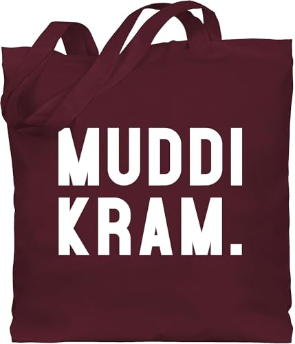 Baumwolltasche - Mama - Taschen - Muddi Kram - Unisize - Bordeauxrot - 1 muttertag geschenk muttertagsgeschenk von kindern mutter mum beutel mom tasche geschenke für werdende mütter mutti mommy