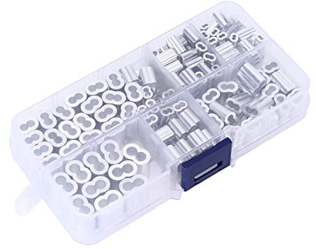 Lot de 6 embouts de câble universels à double douille résistants à l'usure pour câble métallique