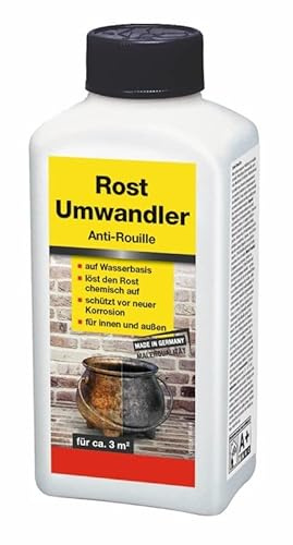 Baufan Rostumwandler auf Wasserbasis 250ml I Rostlöser für innen und außen als perfekte Basis I löst Rost auf und bildet Korrosionsschutzschicht
