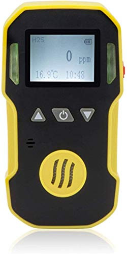 WJJ Detector de Gas H2S Detector Medidor - Analizador de Gas de Aire Profesional de sulfuro de hidrógeno con Sonido + luz + Alarma de Choque Advertir