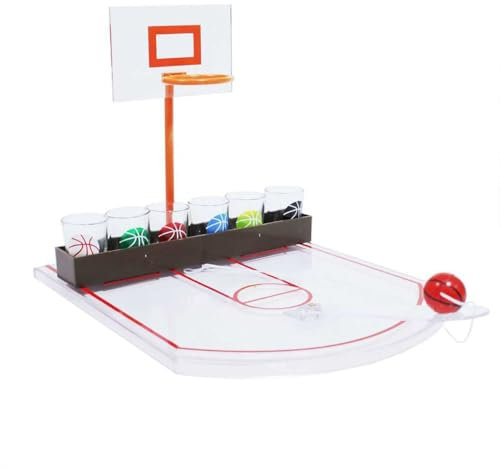 Basket drickspel med 6 glas