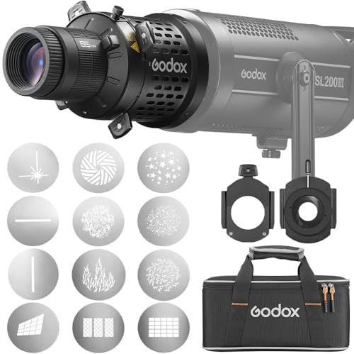Godox BLP Projector Snoot Photography for Bowens Mount Light (BLP KIT1) | Compatible S30 SL60W SL60IID SL60IIBi CB60 CB100C CB200B 100X 200X 300D LED Continuous Light. Includes Snoot Bowens Mount
